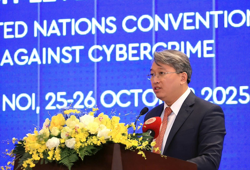 Toàn văn bài phát biểu của đồng chí Nguyễn Hải Ninh, Uỷ viên BCH Trung ương Đảng, Bộ trưởng Bộ Tư Pháp tại phiên thảo luận chuyên sâu của lễ mở ký công ước Hà Nội với chủ đề: “Bảo vệ công dân trong kỷ nguyên chuyển đổi số - góc nhìn từ Việt Nam”